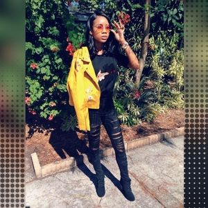 Black Havana Distressed Skinny Jeans